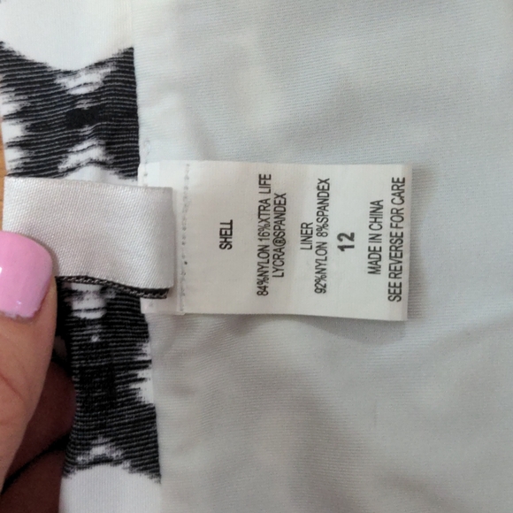 Badgley Mischka Ikat Pattern Shirred Bikini Bottom ... NWOT - Picture 4 of 8